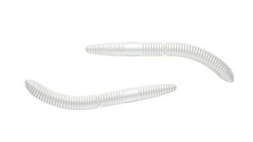 Libra Lures Fatty D Worm 65mm, Cheese,  SILVER PEARL 004